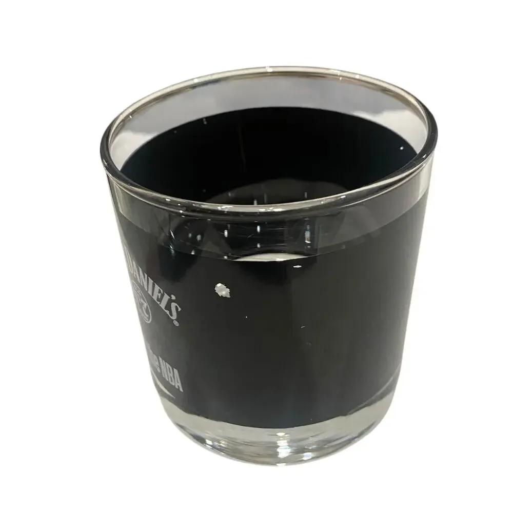 Set of 3 Jack Daniels NBA Lowball Glasses Bourbon Whiskey Rocks Limited Edition